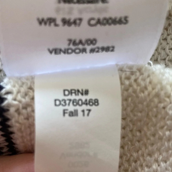 NWT Eddie Bauer Waterfall Open Striped Cardigan XS - Picture 10 of 11